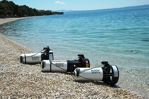Tauchscooter zum Tauchen in Kroatien Makarska